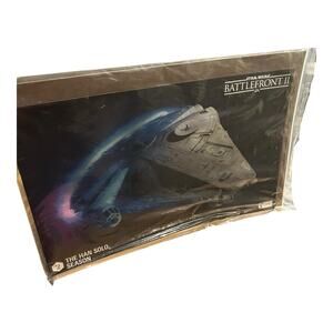 Star Wars Han Solo Battlefront II Holographic Millennium Falcon Poster 12”x -19”